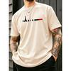 Printed short-sleeve T-shirt, soft and comfortable basic fit, loose and relaxed, unisex, perfect for casual, athletic, and everyday wear