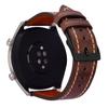Applicable To Huawei Watch GT3 Leather Strap Men's Guochao Plain Leather Strap