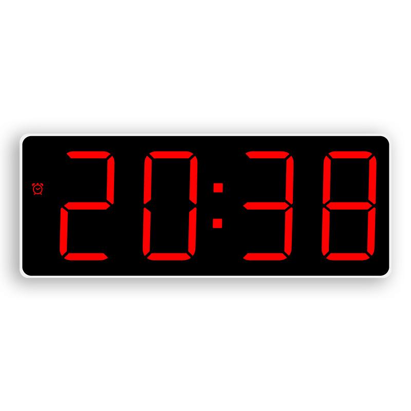 Korean version LED clock simple large font color alarm clock temperature display bedside clock GH9005