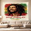 Bob Marley Reggae One Love Reggae Legend Polyester Wall Hanging Tapestry, Aesthetic Home Decor for Bedroom Dorm Photo Backdrop