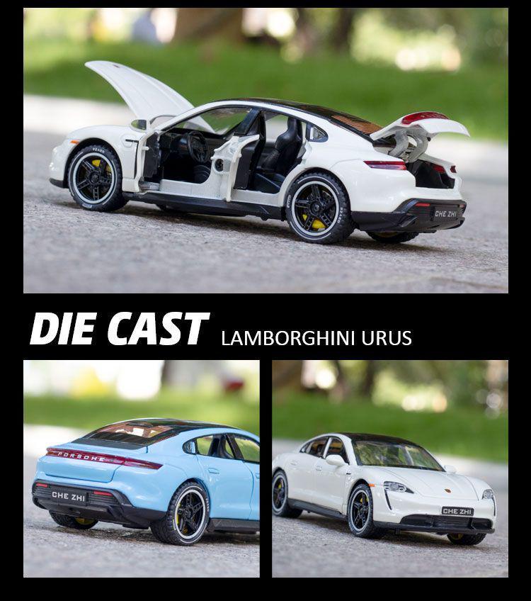 Baoshijie Taycan Alloy Children's Coupe Toy Car Model