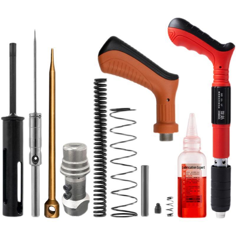 Mini Nail Gun Accessories: Firing Pin, Powder Nail Needle, Sleeve, Spring, Handle, Rust Oil, Toolbox, Universal Parts