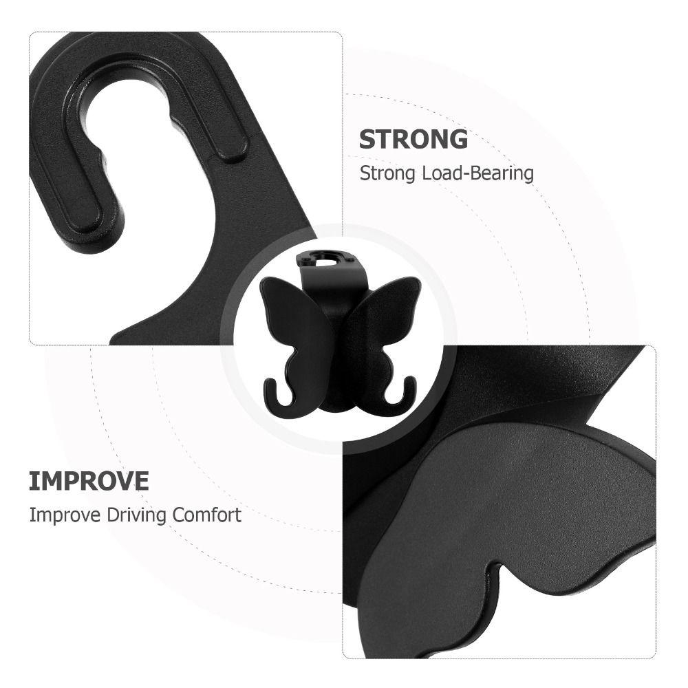 Butterfly Shape Car Seat Hook Hidden Hook Car Seat Back Organizer  Vehicle Use