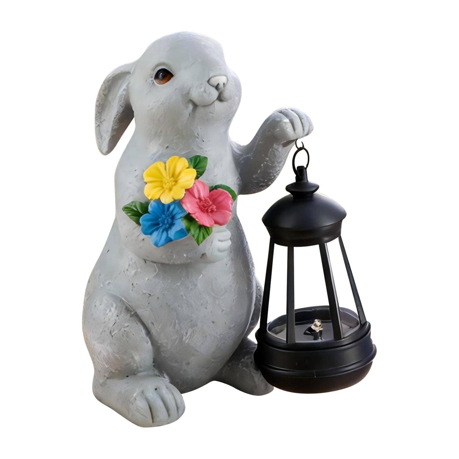 

Solar Light, Solar Garden Statue Figurine, Garden Art With Solar Lamp For Patio, Balcony, Yard, Garden One Size