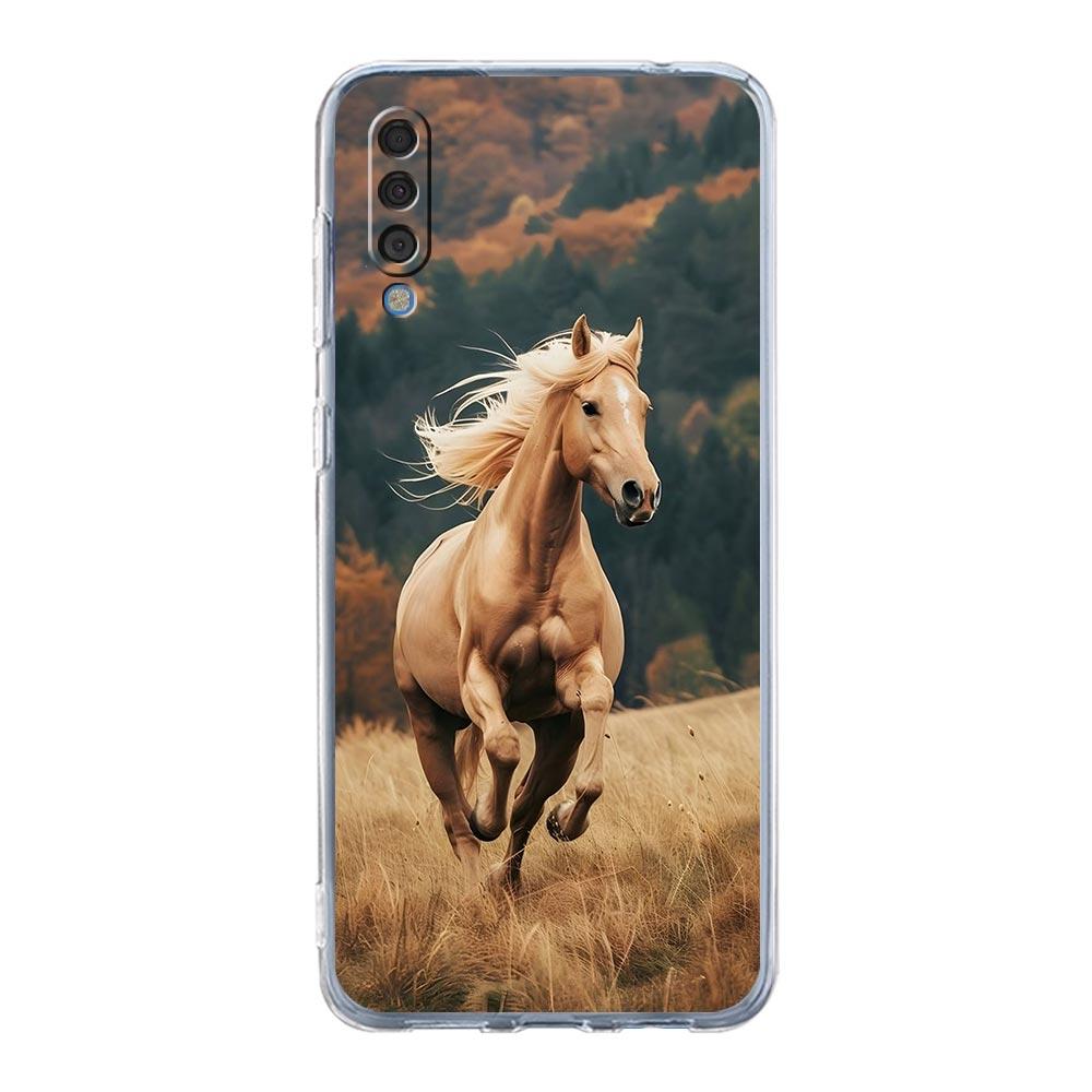 

Phone Case For Samsung A26 A36 A56 A54 A52 A50 A70 A40 A20E A12 A14 A16 A22 A24 A42 A34 A32 5G A06 Cover Elegant Brown Horses Samsung A36