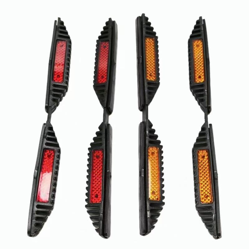 2x Bumper Crash Door Edge Guard Mouldings Reflector Sticker Anti Collision Decorative Car Door Scratch Protector Reflective