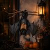 Iron Halloween Bat Decoration Simulation Animal Bat Pendant Bat Decorative Plate  Garden Decoration