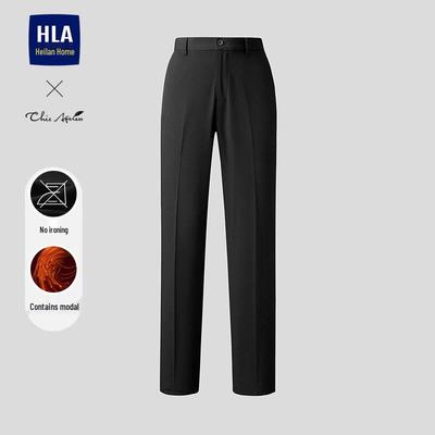 HLA Herren Elegante Faltenfreie Business Casual Hose