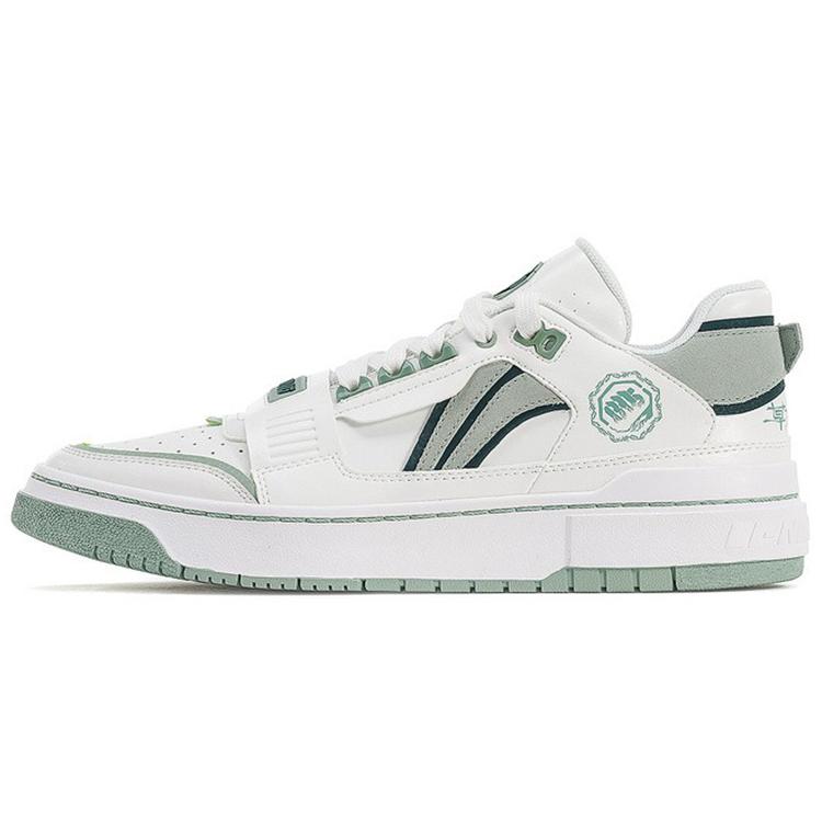 New LINING Rookie Skateboard Shoes Unisex Low Top Ecru/Pine Jasper ABCS021-3