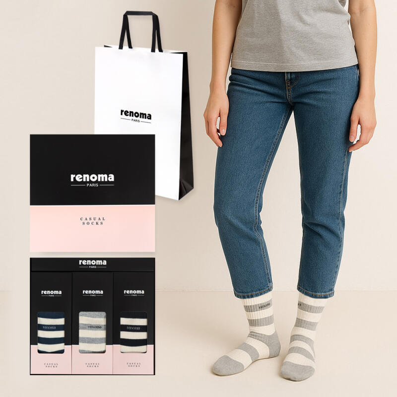 Casuallingle 3-pack of mid-calf socks mix