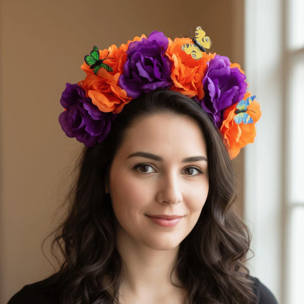 Leichtes Halloween-Haaraccessoire Realistisches Stoffstirnband mit Raffung