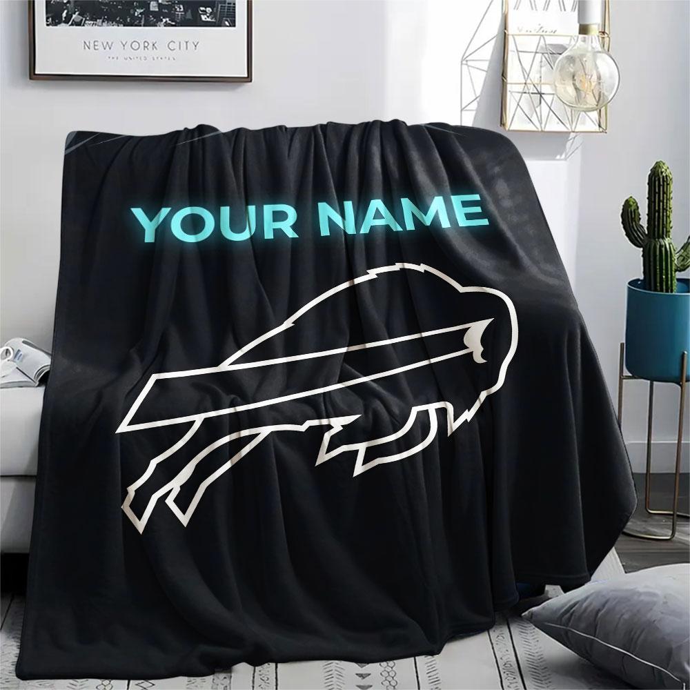 Custom Name,Buffalo Sabres Printed Flannel Blanket, soft throw for bedroom sofa, washable, Christmas present, great gift.