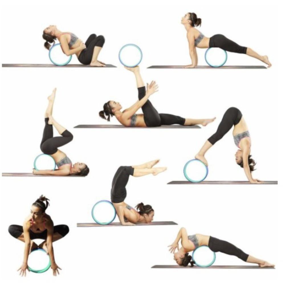 Muskelmassage Yoga Rad Multifunktional Rückentraining Rücken trainierendes Rad Hüfttraining Trainingswerkzeug Fitness Kreis