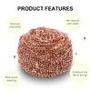 Steel Wool Gold Soldering Clean Tool Efficient Cleaning Durable Copper Wire Cleaning Ball Household Cleaning Accessories