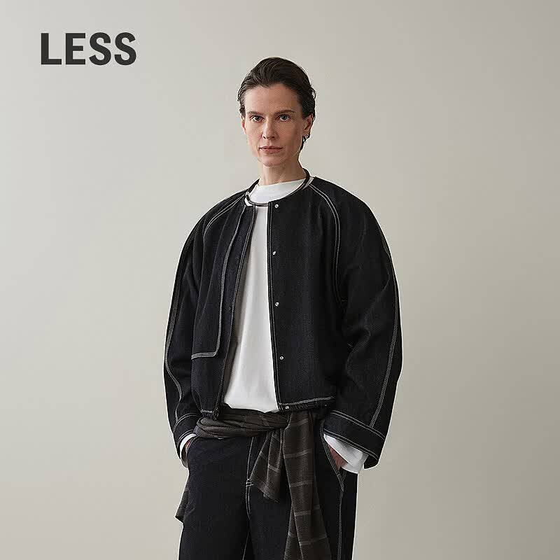 Men's Cotton Straight-Fit Denim Jacket