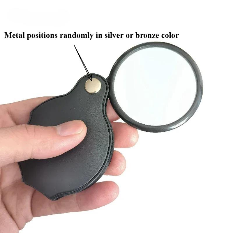 

10x Professional Folding Magnifier,Inspection Tool with Durable Rotating Protective Case,Essential Daily Reading Aid for Seniors