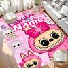 Custom Name Personalized Labubu Print Carpet, Versatile Home Decor Rug, for Playroom, Apartment, Balcony, Entryway, Hallway Gift