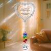Retirement Heart Suncatcher Ornament – Crystal Rainbow Prism with Engraved Quote “Happy Retirement” – Meaningful Gift for Retirees,