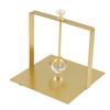 Napkin Dispenser with Weighted Glass Ball Rectangular Elegant Iron Napkin Holder Tissue Stand for Kitchen