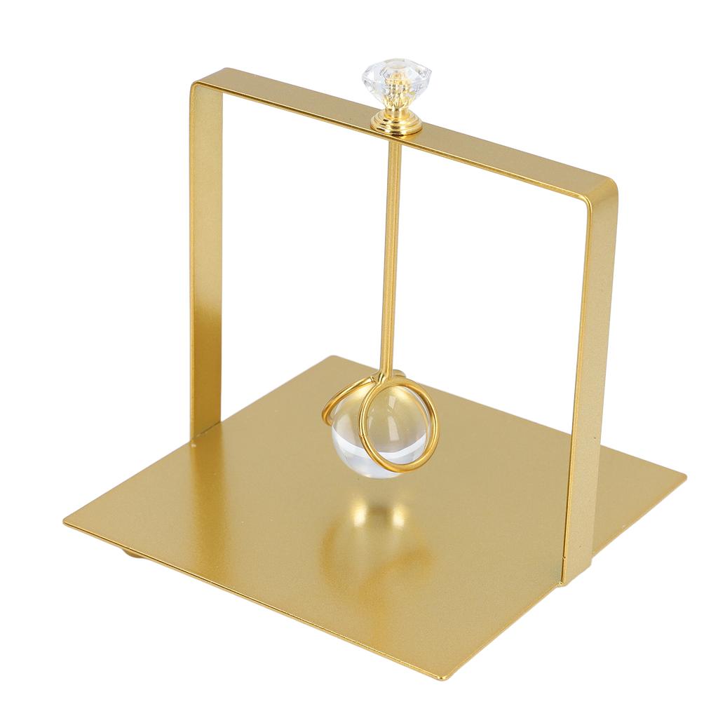 Napkin Dispenser with Weighted Glass Ball Rectangular Elegant Iron Napkin Holder Tissue Stand for Kitchen