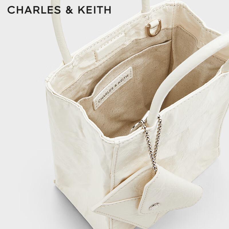 CHARLES & KEITH Pleated Magnetic Tote Bag CK2-30782347