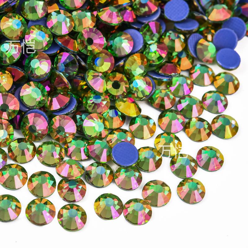 Imitation Glass Hot Diamond Rhinestone, Hot Melt Adhesive Bottom Protein Porcelain White Diy Crystal Beauty Clothing Accessories