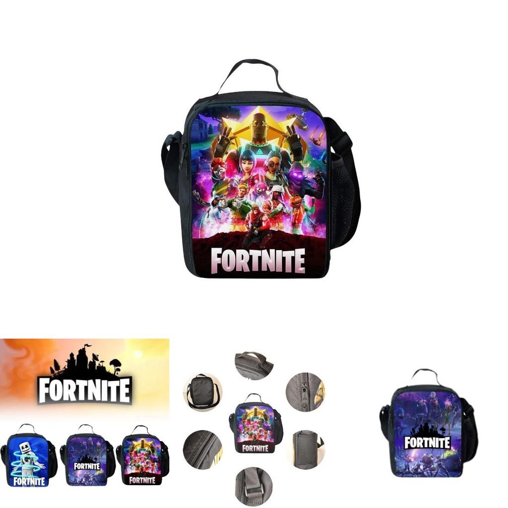 Fortnite Stylish 3d Digital Printed Lunch Bag For Men Ideal For Casual Travel