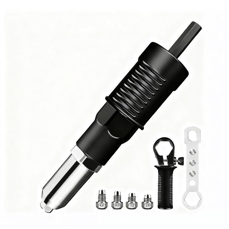 Electric Rivet Gun Conversion Head: Transform Your Drill Into a Rivet Puller. Fashionable and Practical.