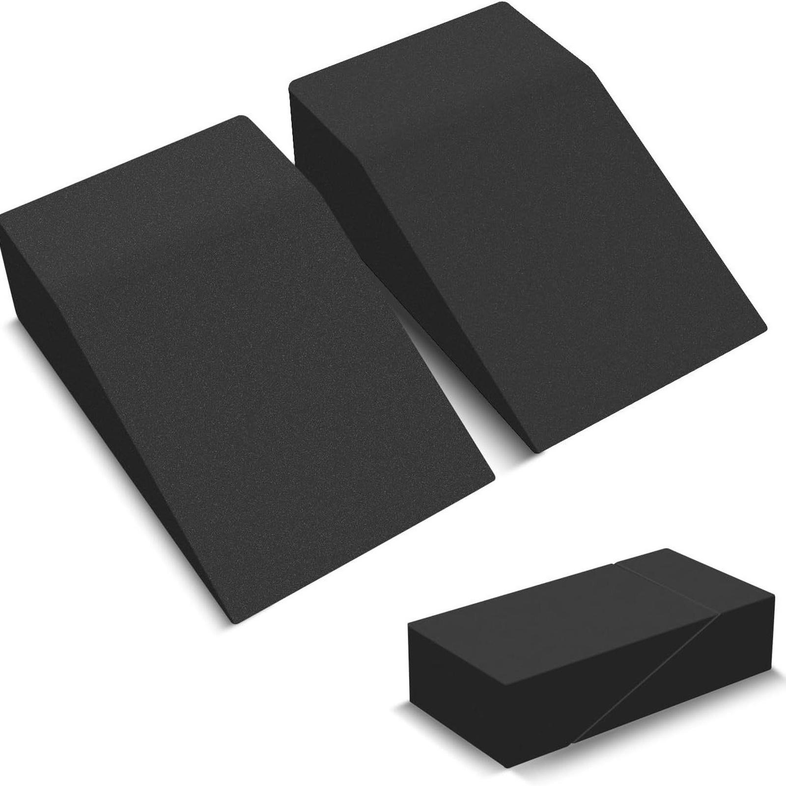 

Supportive Foot Wrist Exercise for Squat, Yoga, Pushup, Balance, Stretch, Strength, Pilates, Plank, Physical - EVA Riser Block for Men & Women чорний