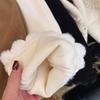 Girls' Corduroy Pants Korean Style Velvet Thick Flared Leggings Autumn Winter Loose Trousers Kids