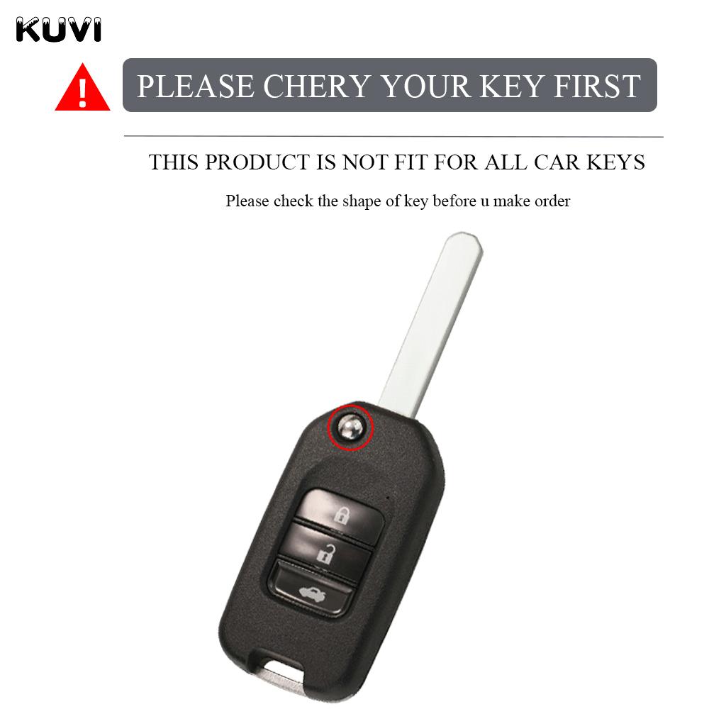 Tpu Car Folding Flip Key Case Cover Shell For Honda Civic Hrv Crv Xrv Cr-V Crider Odyssey Pilot Fit Accord Protector Accessories