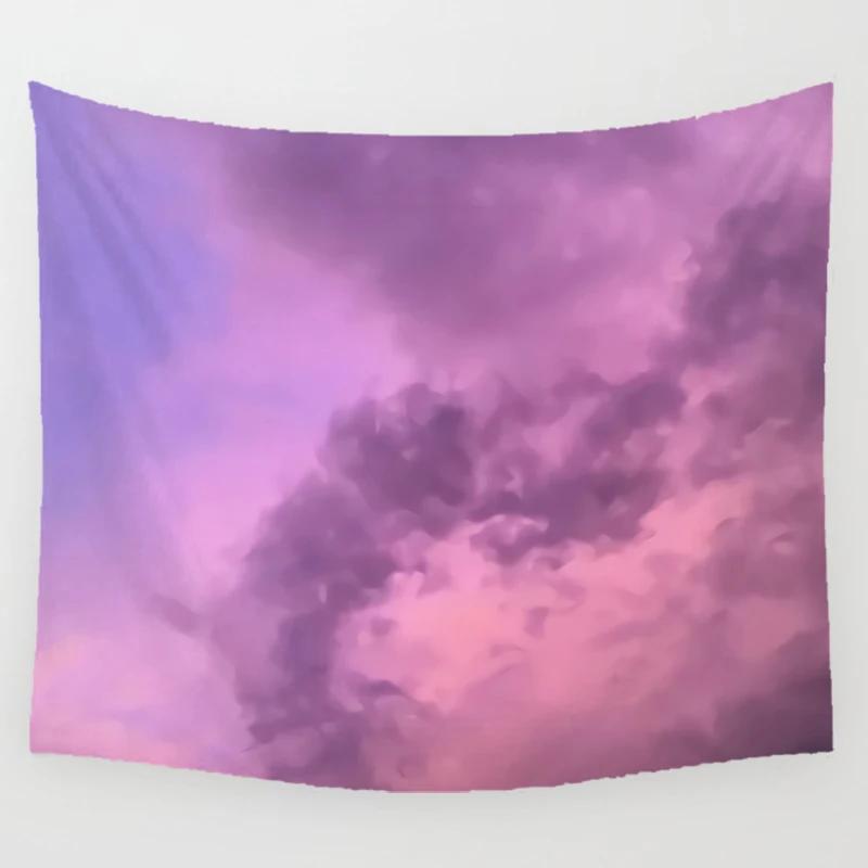Melodious Clouds Art Tapestry Wall Hanging Artist Living Room Bedspread Beach Towel Hippie Bedroom Dorm Room Decoration