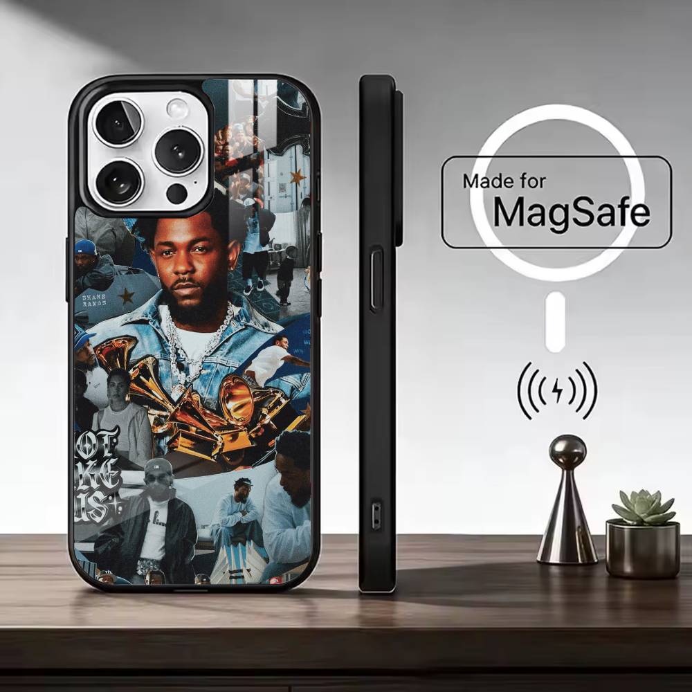 K-Kendrick Lamar Rapper Phone Case For iPhone17,16,15,14,13,12,11 Plus,Pro Magnetic For Magsafe Wireless Charging