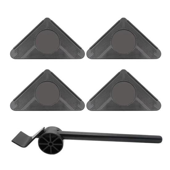5Pcs/Set Furniture Lifter Mover Tool Heavy Furniture Mover with 4 Wheels Household Appliance Roller Furniture