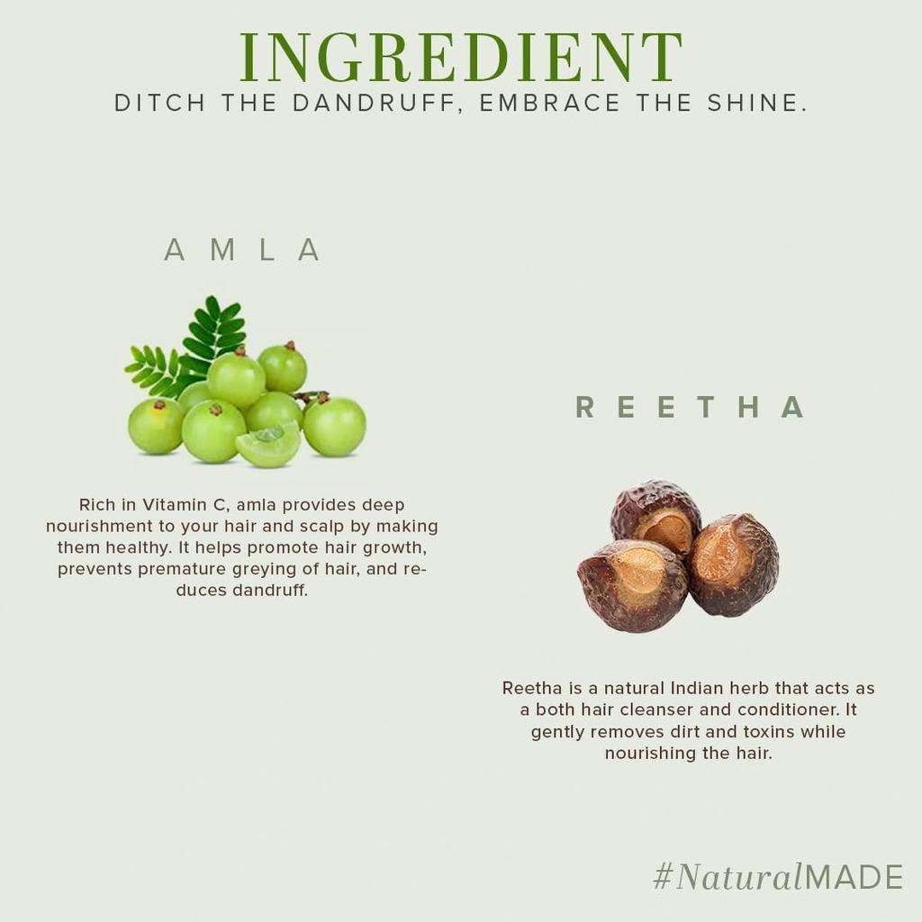 Khadi Natural Amla & Reetha Hair Cleanser and Conditioner Combo 210ml  pack of 2 Nourishing Duo for Strong Shiny Hair