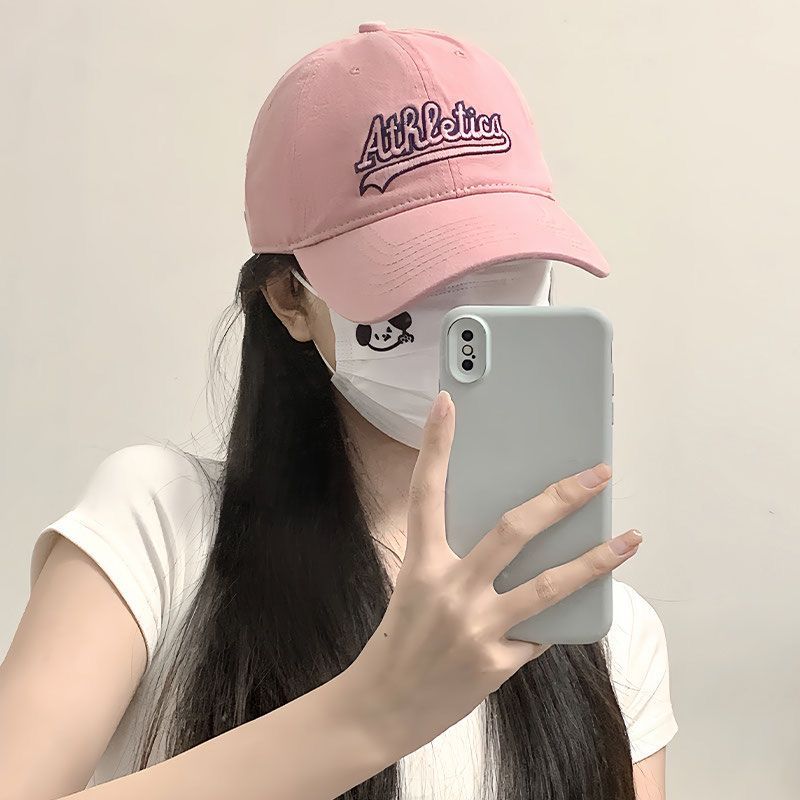 

Расширенная бейсболка с большим обхватом головы, парик интегрированный, женская модная коса-пузырь, милая молодежная, для путешествий, с козырьком типа «утиный язык» Pink + black brown straight hair +3 piece set