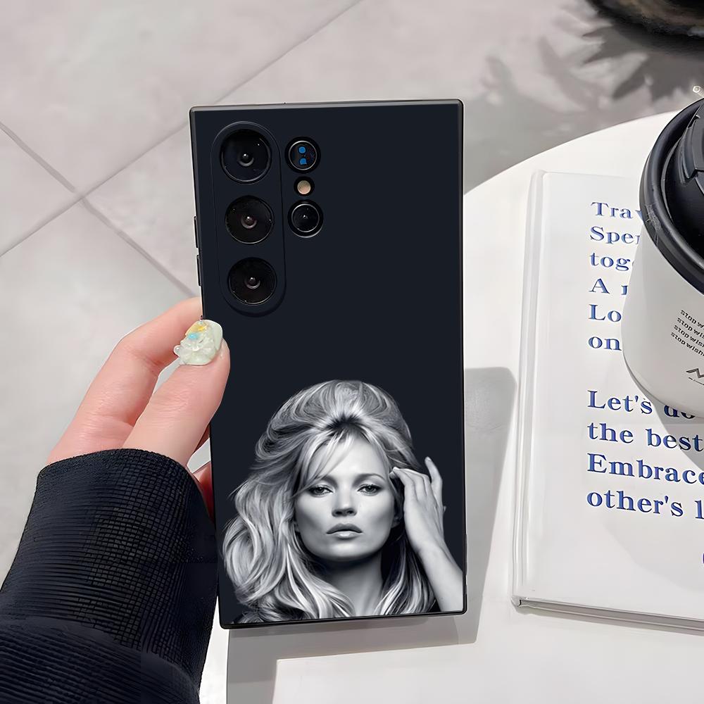 

Sexy Supermodel Kate Moss Phone Case For Samsung S26 Ultra S25 Edge Ultra S23 S22 S21 S20 Ultra Plus S24 Fe Cover Samsung S24 Plus