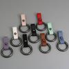 PU Leather Key Rings Zinc Alloy Ring Super Lightweight Cowhide Keychain Multi-purpose Man Car Keychain Outdoor Tool