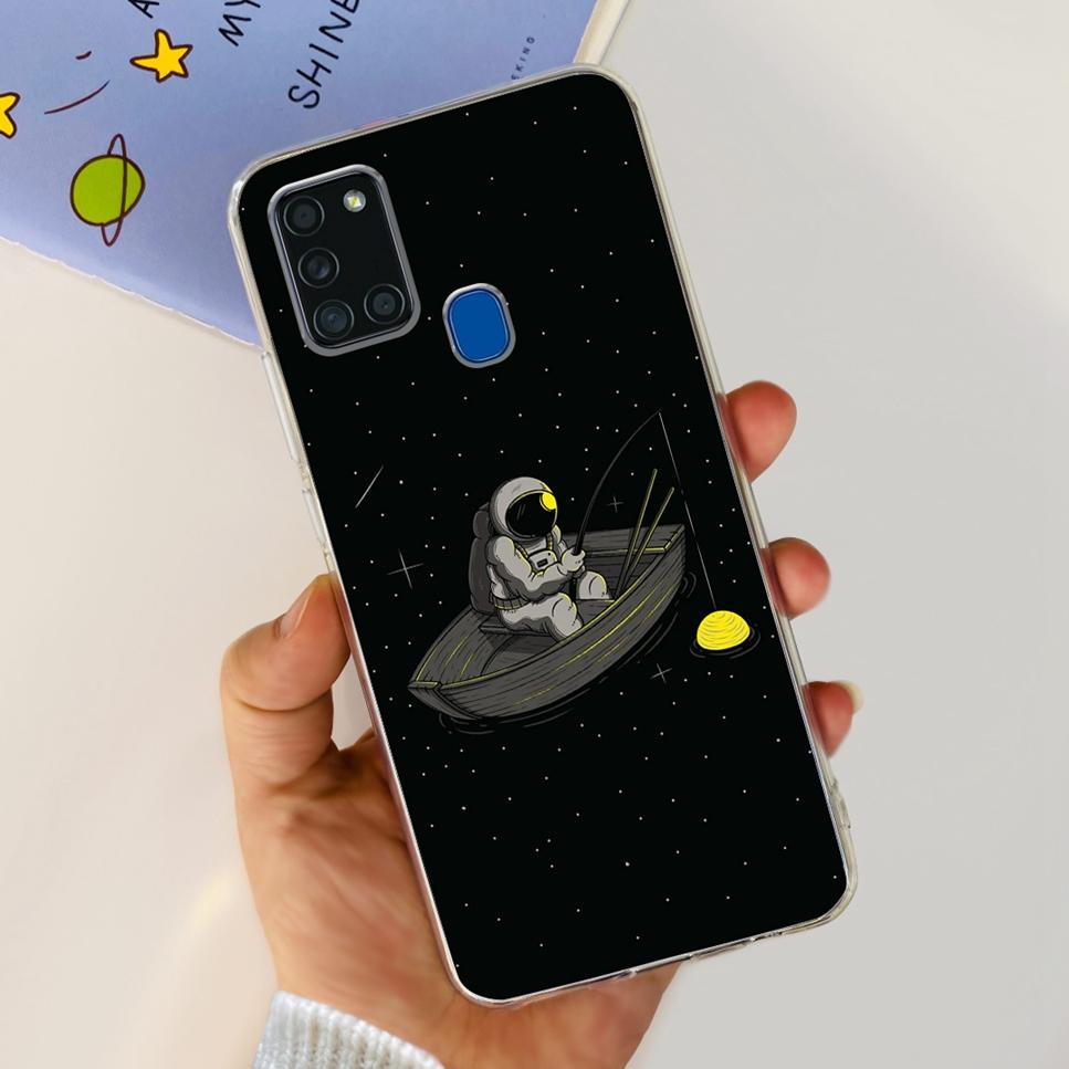 

For Samsung Galaxy A21s Case Latest Design Love Pattern Soft Silicone TPU Phone Case For Samsung A21s A 21S SM-A217F Back Cover Samsung A21s