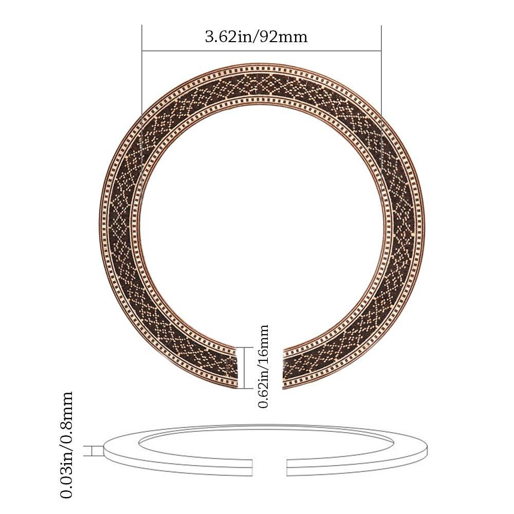 Inlay Guitar Rosette Wooden Guitar Decoration Quality Guitar Decals electric guitar