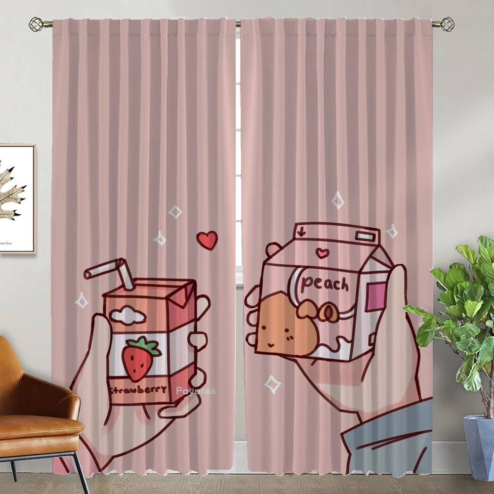 Milchvorhänge Kinderzimmer Vorhänge für Schlafzimmer Verdunkelungsvorhang Raumteiler Halloween Dekoration Jalousien Wohnen Küche Elegant Zuhause