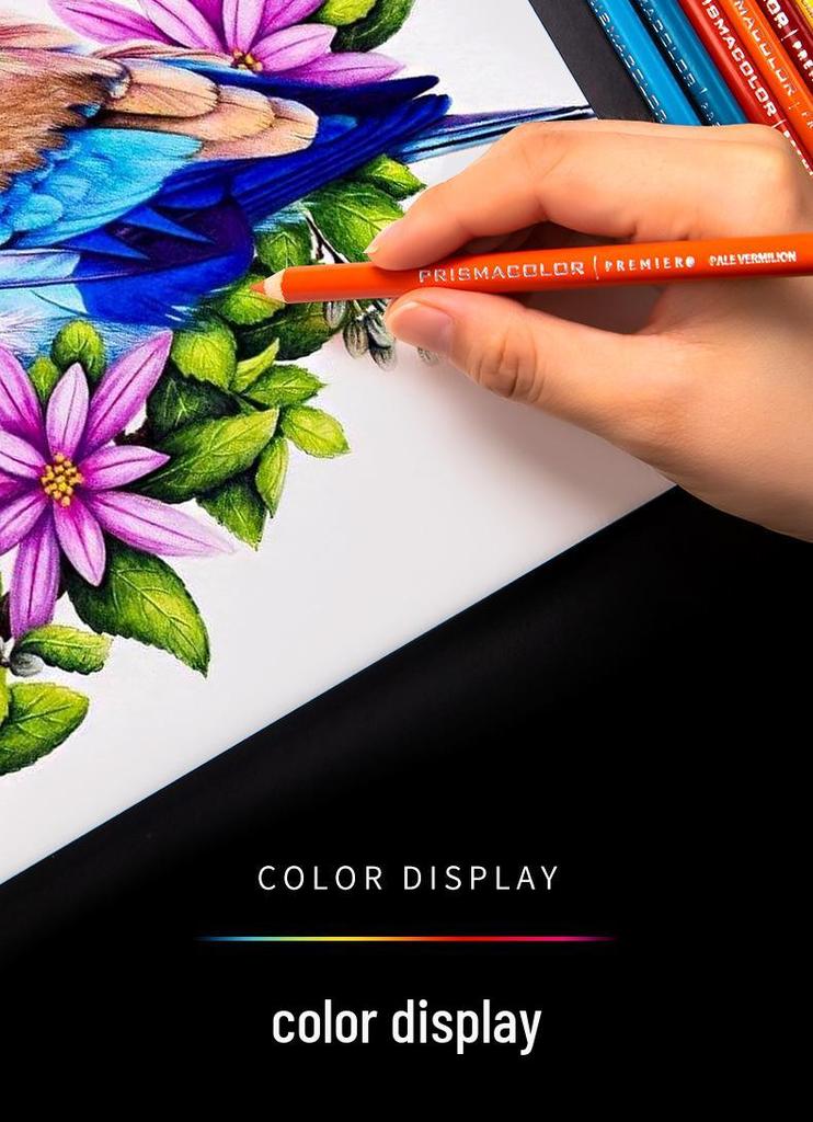 San Fu Prismacolor 150-Farben Ölbasierte Buntstifte für Kunststudenten, Dicke Mine und Leuchtende Farben