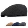 Baret Čepice Módní Pletené Newsboy Čepice Zimní Teplé Ploché Čepice Ženy Muži Břečťan Čepice Jednobarevné Duckbill Klobouky Vintage Gatsby Baret Hat