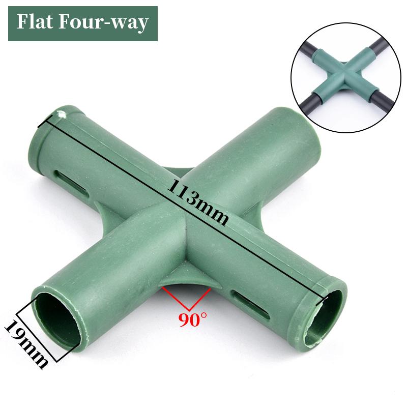 19mm plastový zahradní rám, rohový konektor, stojan na květiny, kloub, DIY zahradní skleníkový rám, adaptér pro podpůrnou tyč