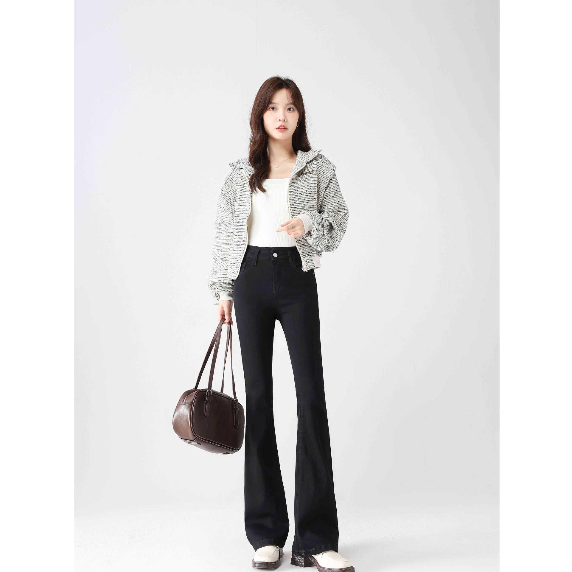 Women s High Waist Bell Bottom Jeans - 2026 Bestseller, Slimming Bodycon Micro Flare Pants for Spring & Autumn 26