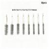 6/8/10/12/14Pcs 8-19Mm Stainless Steel Pipe Cleaning Brush 1/4 Hexagonal Wire Brush For Electric Drill Cleaning Tool