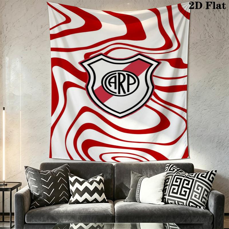 CA River Plate Wall Tapestry Aesthetic Wall Hanging Printed Fabric Blanket Decorative Tapestries for Bedroom Living Room Home Decor