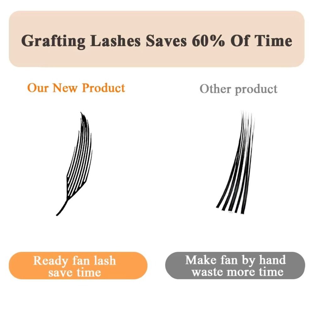 12 Reihen Falsche Wimpern Einzelne Büschel Individuelle Wimpern Nerzwimpern Extensions Augen Make-up Werkzeuge