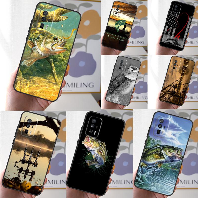 Bass Fishing Case For POCO X6 M6 X3 Pro X5 F3 F5 M5s Xiaomi 13 14 Ultra 12 Lite 11T 12T 13T Pro Cover