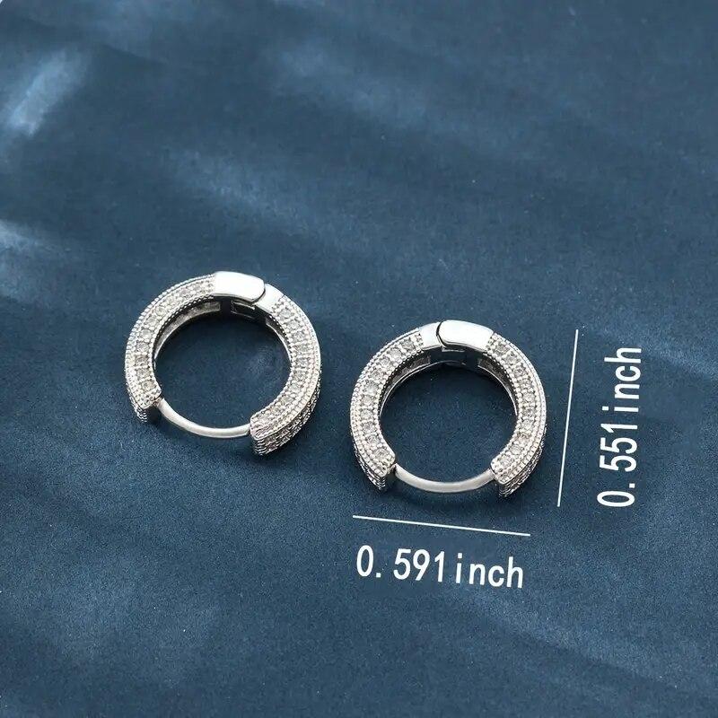 Luxusní náušnice kruhy ze zirkonu zlaté barvy pro ženy Luxusní kruh Křišťálové dívčí party zirkon